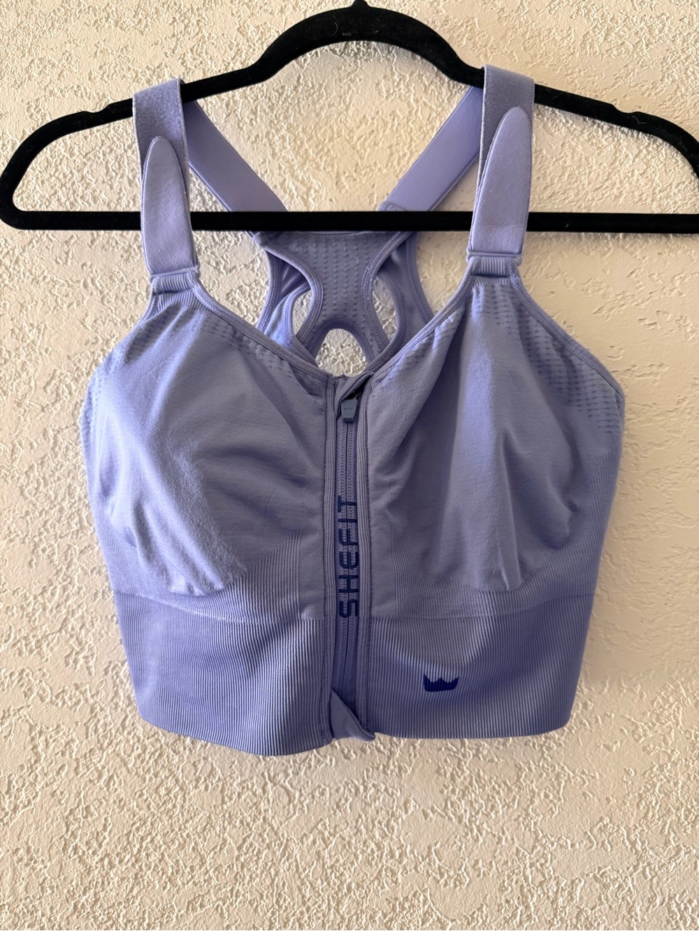 SHEFIT 2 Luxe Athletic Purple Adjustable Straps Seamless Womens Sports Bra